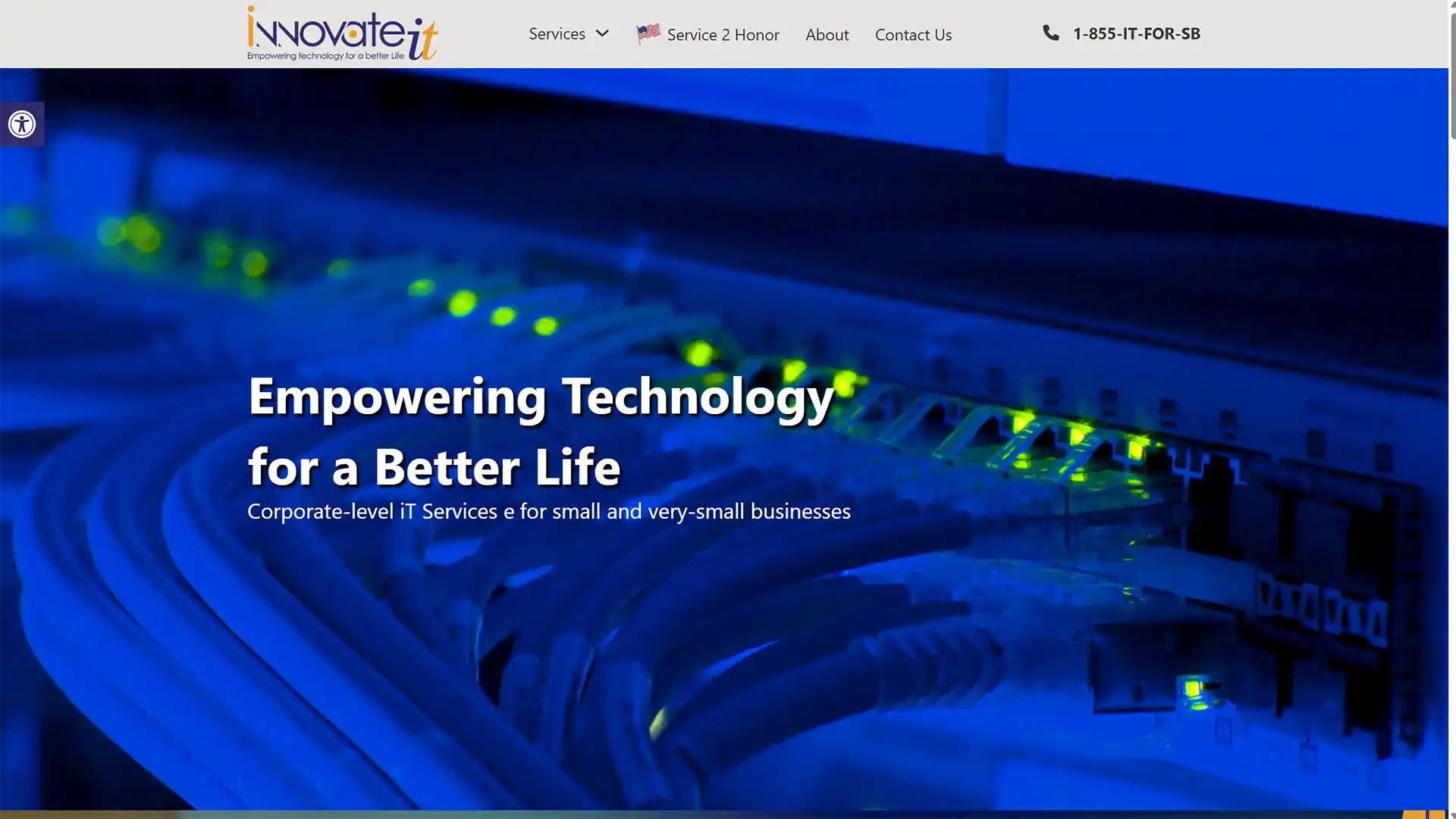 Innovate IT homepage screenshot
