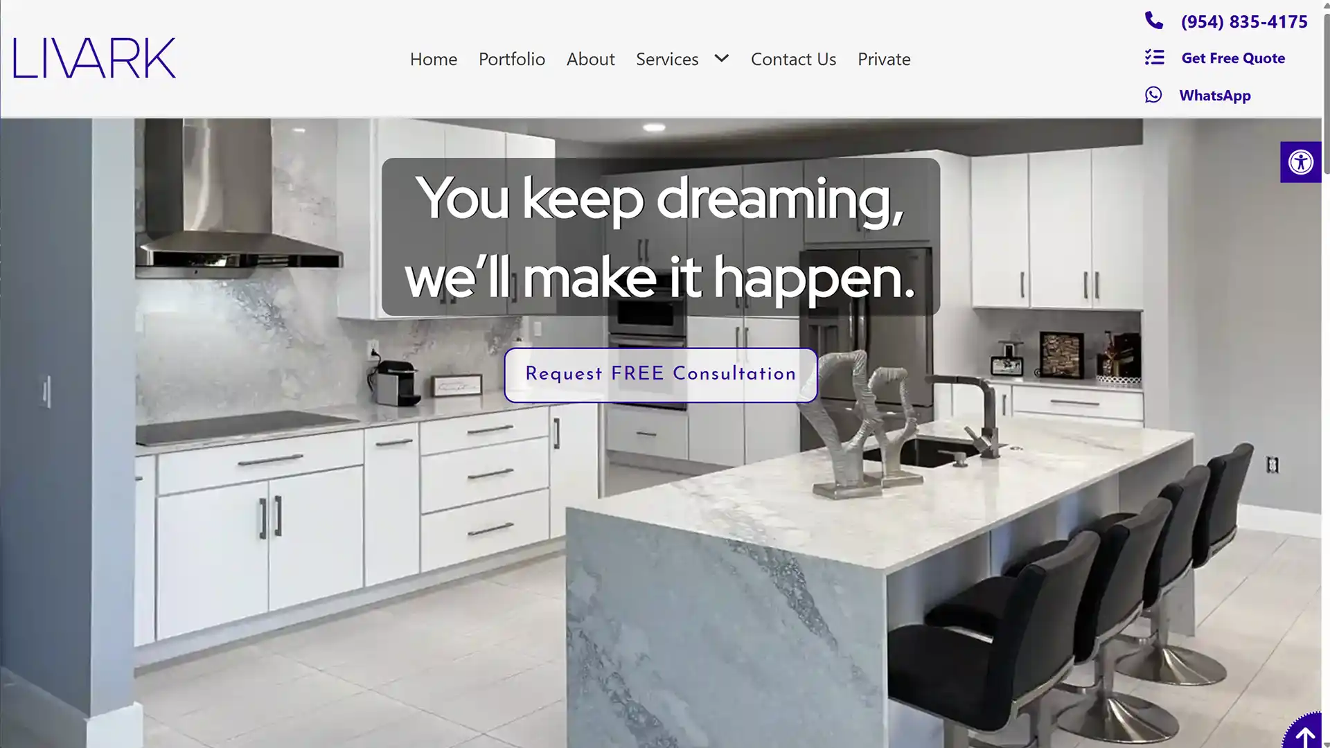Livark Design homepage screenshot
